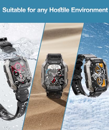 Men's Smartwatch with 100+ Sports Modes, IP68 Waterproof