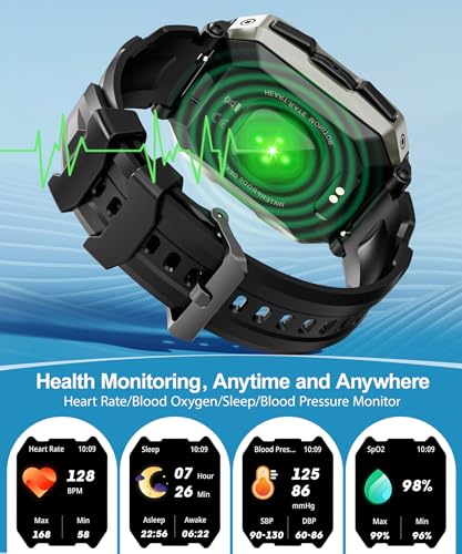 Men's Smartwatch with 100+ Sports Modes, IP68 Waterproof