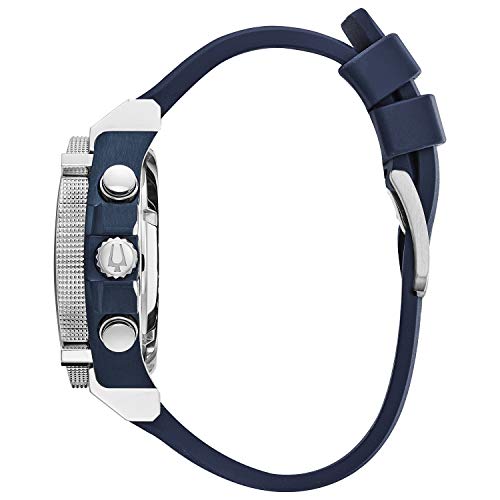 Bulova Men's Precisionist 8-Hand Chronograph Blue Red Watch