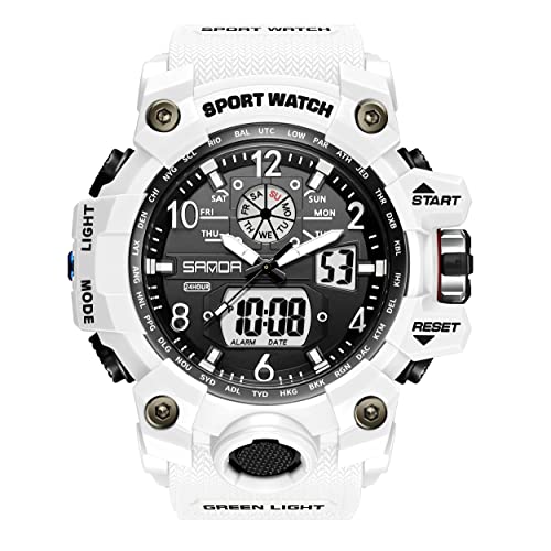 KXAITO Men's Sports Waterproof Military Watch Tactical LED