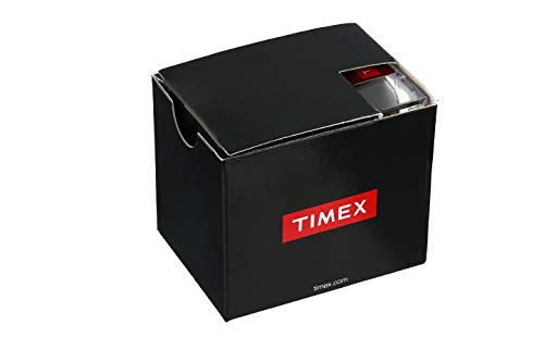 Timex Men's Easy Reader Gold-Tone Watch Black Leather