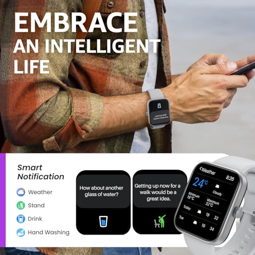 TOZO 2024 Upgraded Smart Watch for iPhone & Android