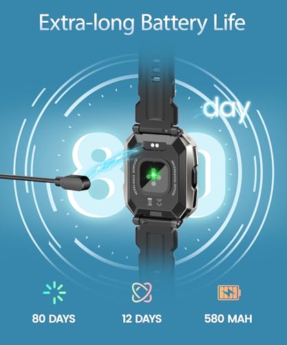 Men's Smartwatch with 100+ Sports Modes, IP68 Waterproof