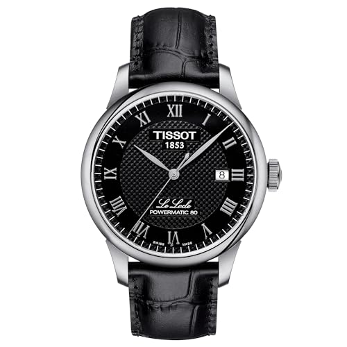 Tissot Men's Le Locle Stainless Steel Black Watch