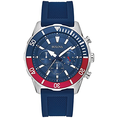 Bulova Men's Sport Chronograph Watch with Silicone Strap