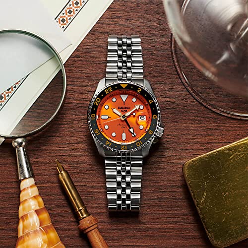 Seiko SSK005 Men's Automatic Sports Watch - Orange Dial