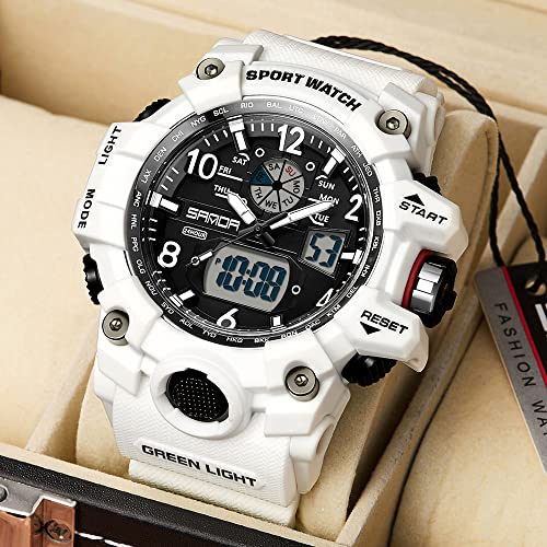 KXAITO Men's Sports Waterproof Military Watch Tactical LED