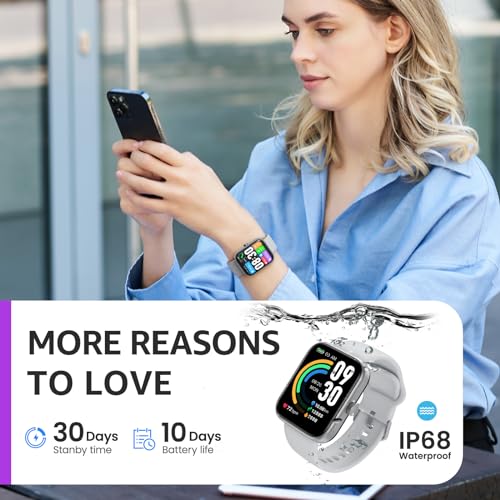 TOZO 2024 Upgraded Smart Watch for iPhone & Android