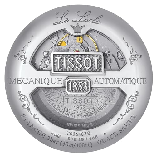 Tissot Men's Le Locle Stainless Steel Black Watch