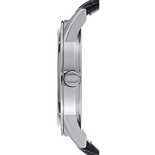 Citizen Men's Casual Quartz Watch, Stainless Steel with Leather strap