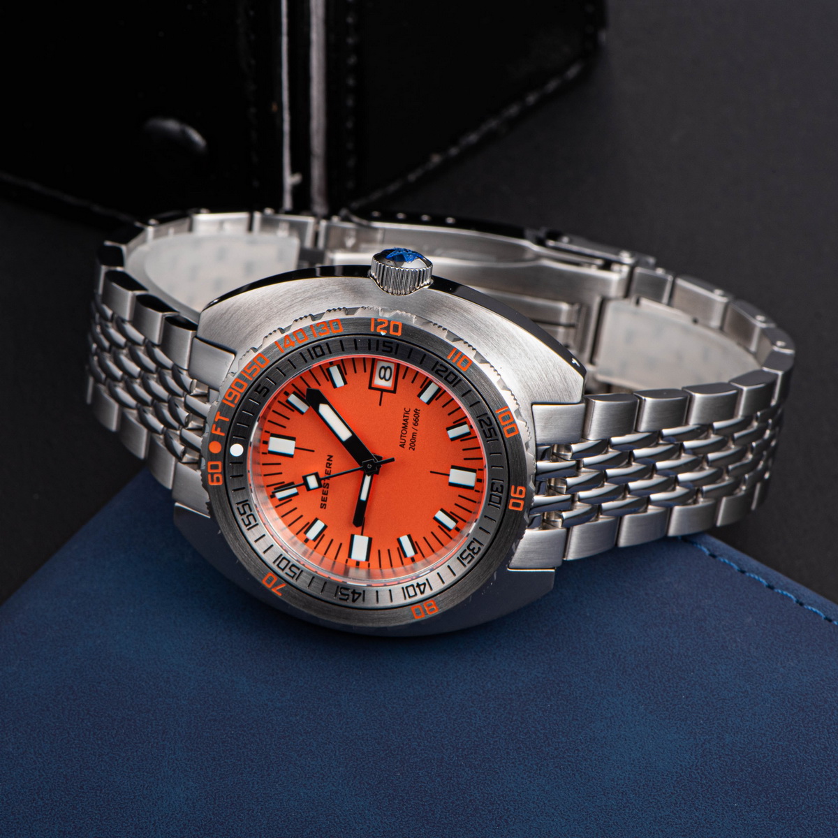 Men's Seestern Retro Diver Watch with Sapphire Glass