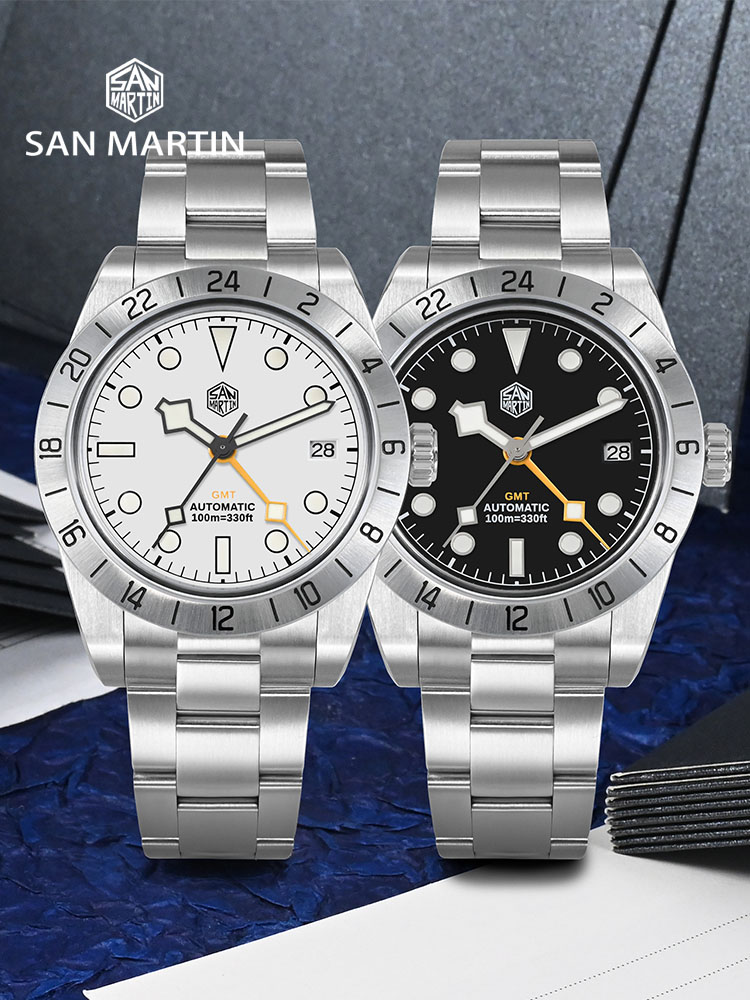 San Martin 39mm GMT Mechanical Watch for Men