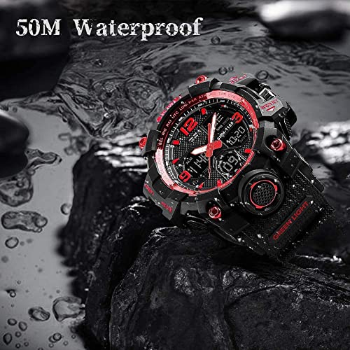 LYMFHCH Men's Analog Sports Watch with Large Dial