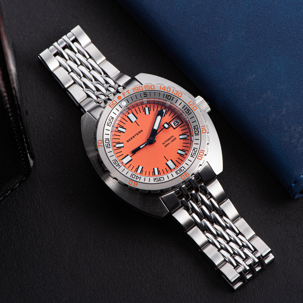 Men's Seestern Retro Diver Watch with Sapphire Glass