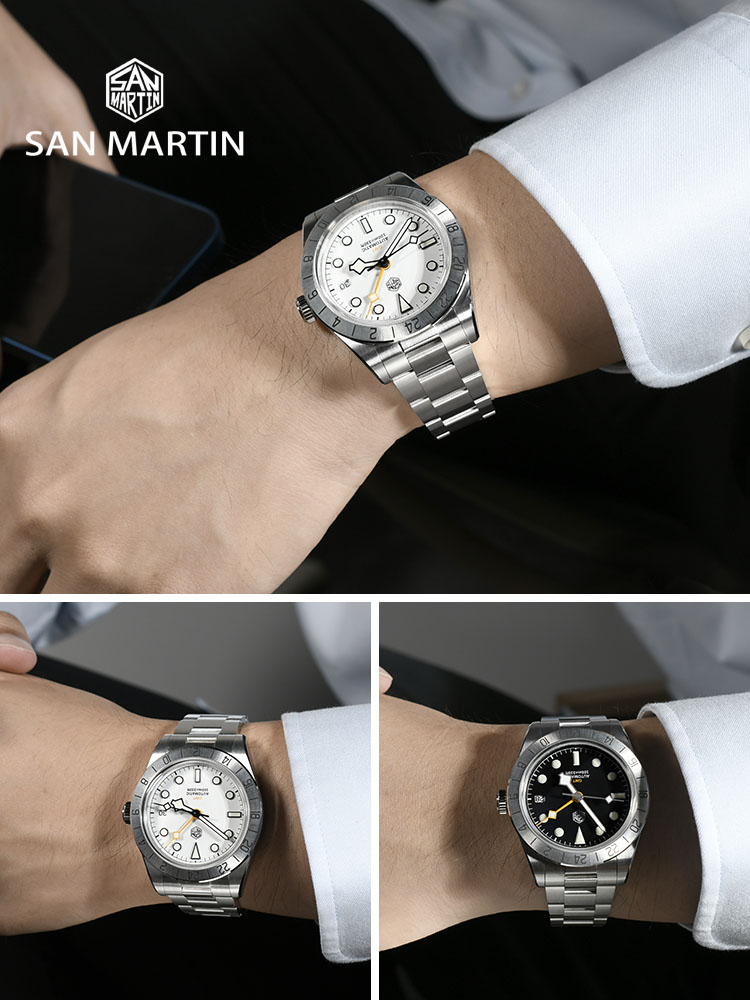 San Martin 39mm GMT Mechanical Watch for Men