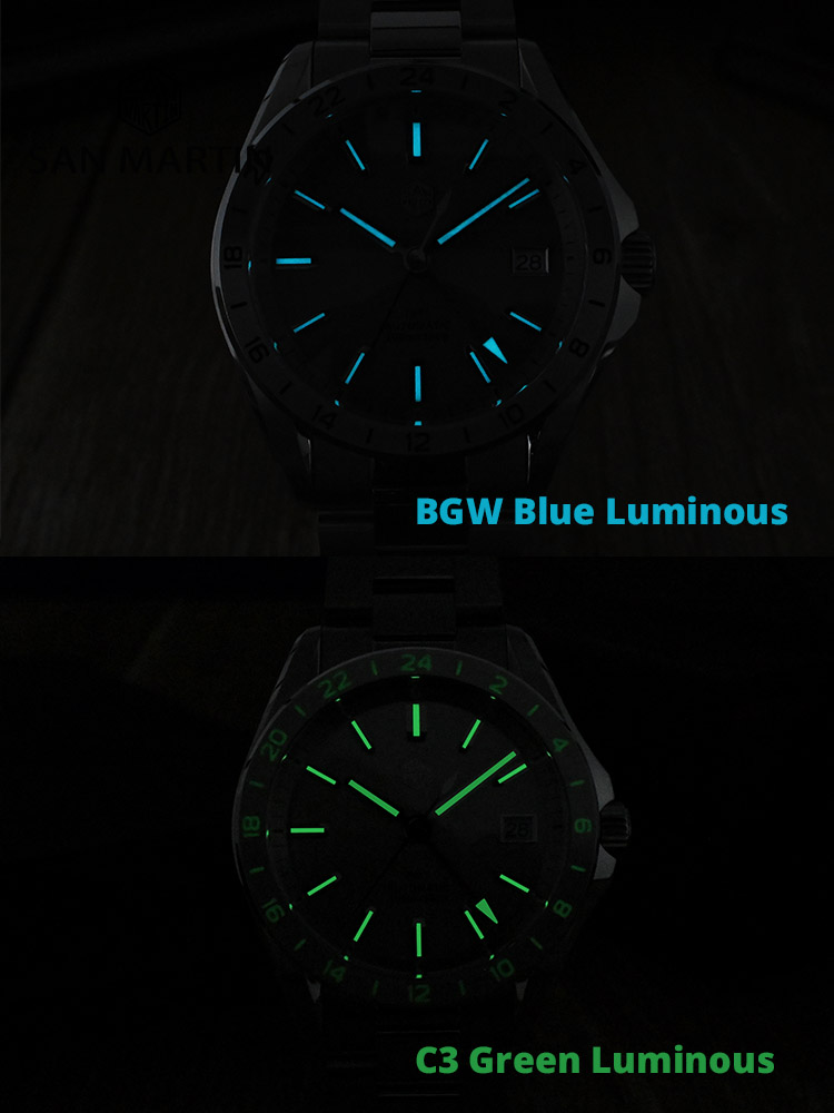 San Martin 39mm Desert Texture GMT Men's Watch