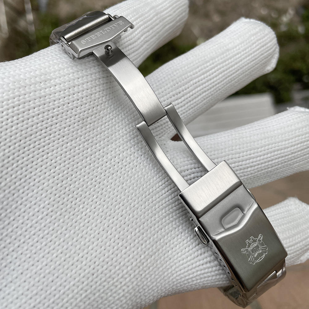 STEELDIVE Brand Diver Watch Turquoise Dial Stainless Steel