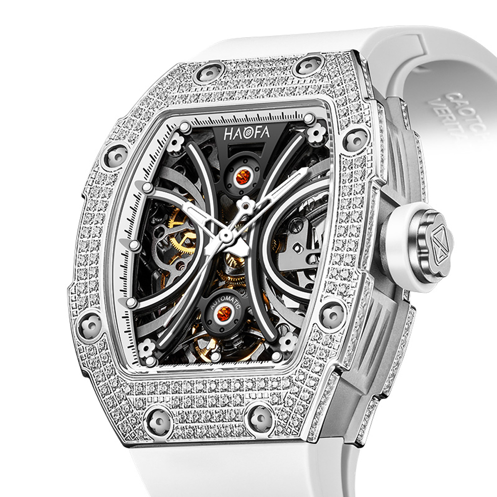 Haofa Ladies Automatic Luminous Watch in Gypsophila Case