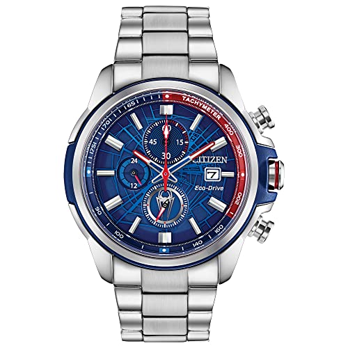Citizen Marvel Spider Man Eco-Drive Watch in Stainless