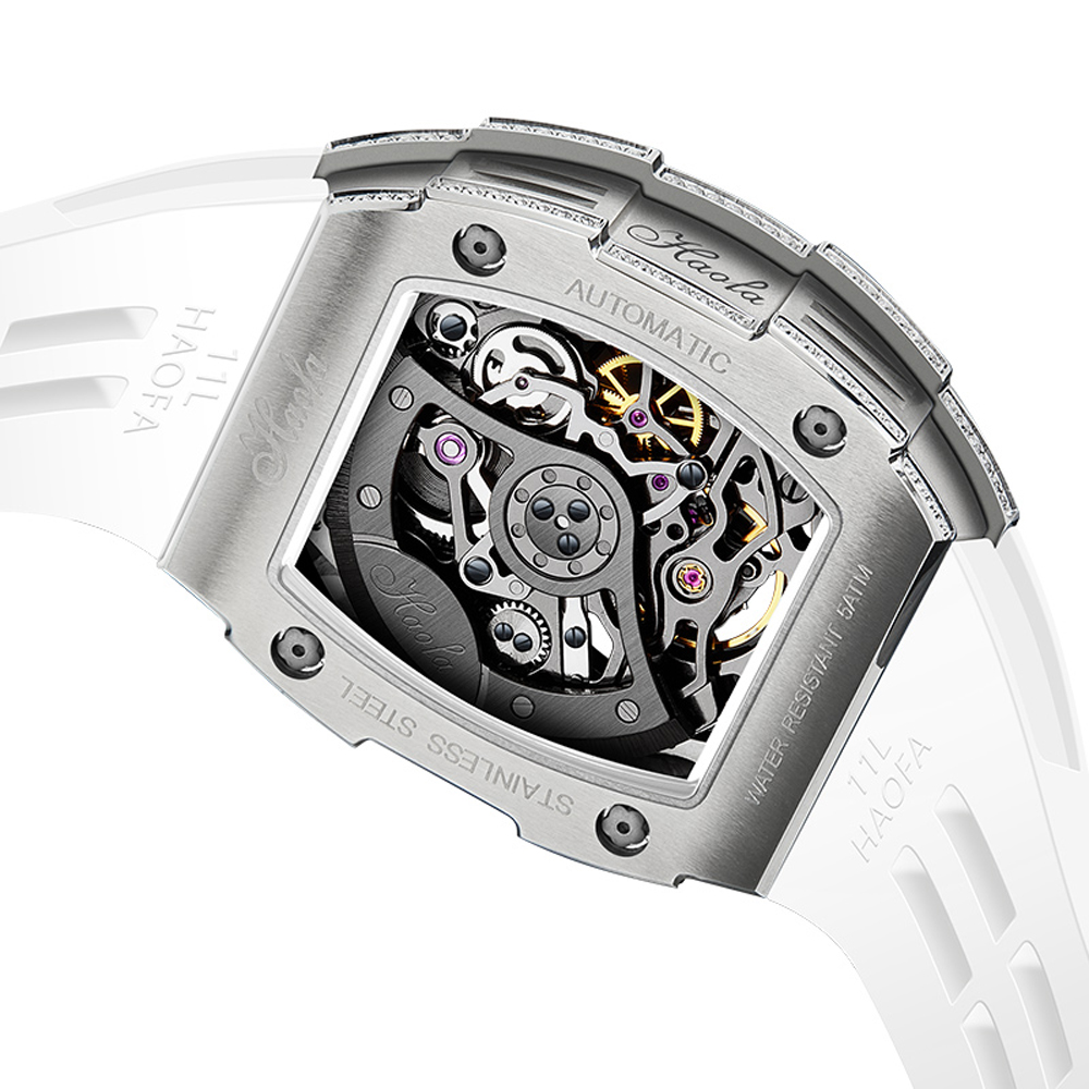 Haofa Ladies Automatic Luminous Watch in Gypsophila Case