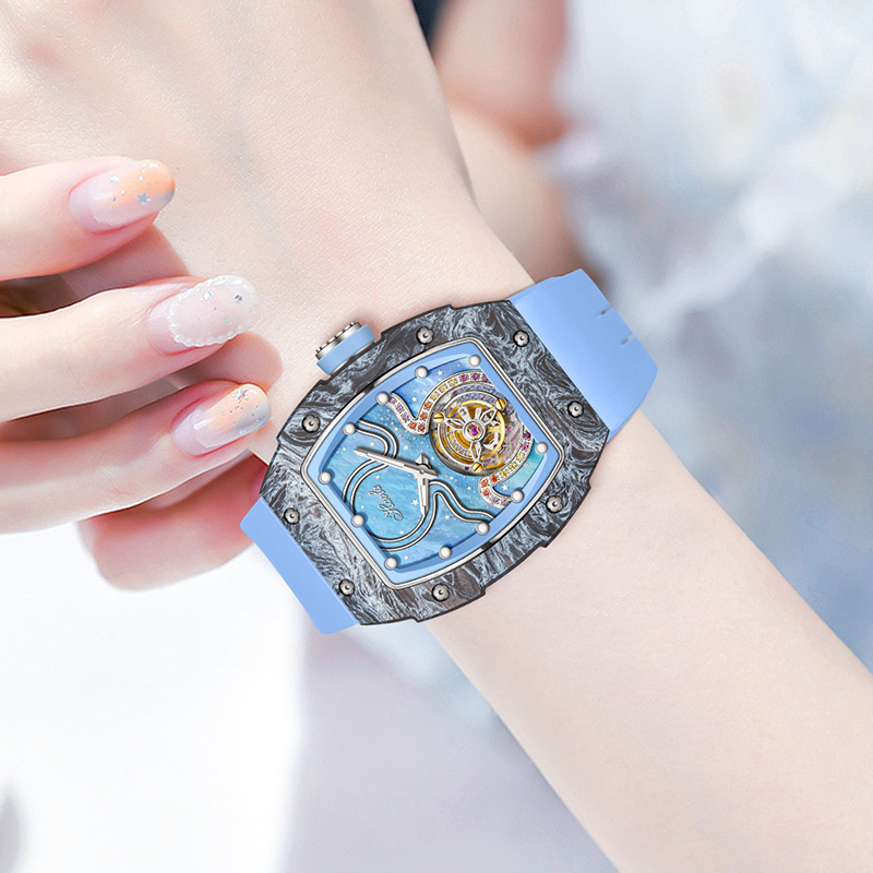 Women's Luxury Flying Tourbillon Mechanical Watch by Haofa