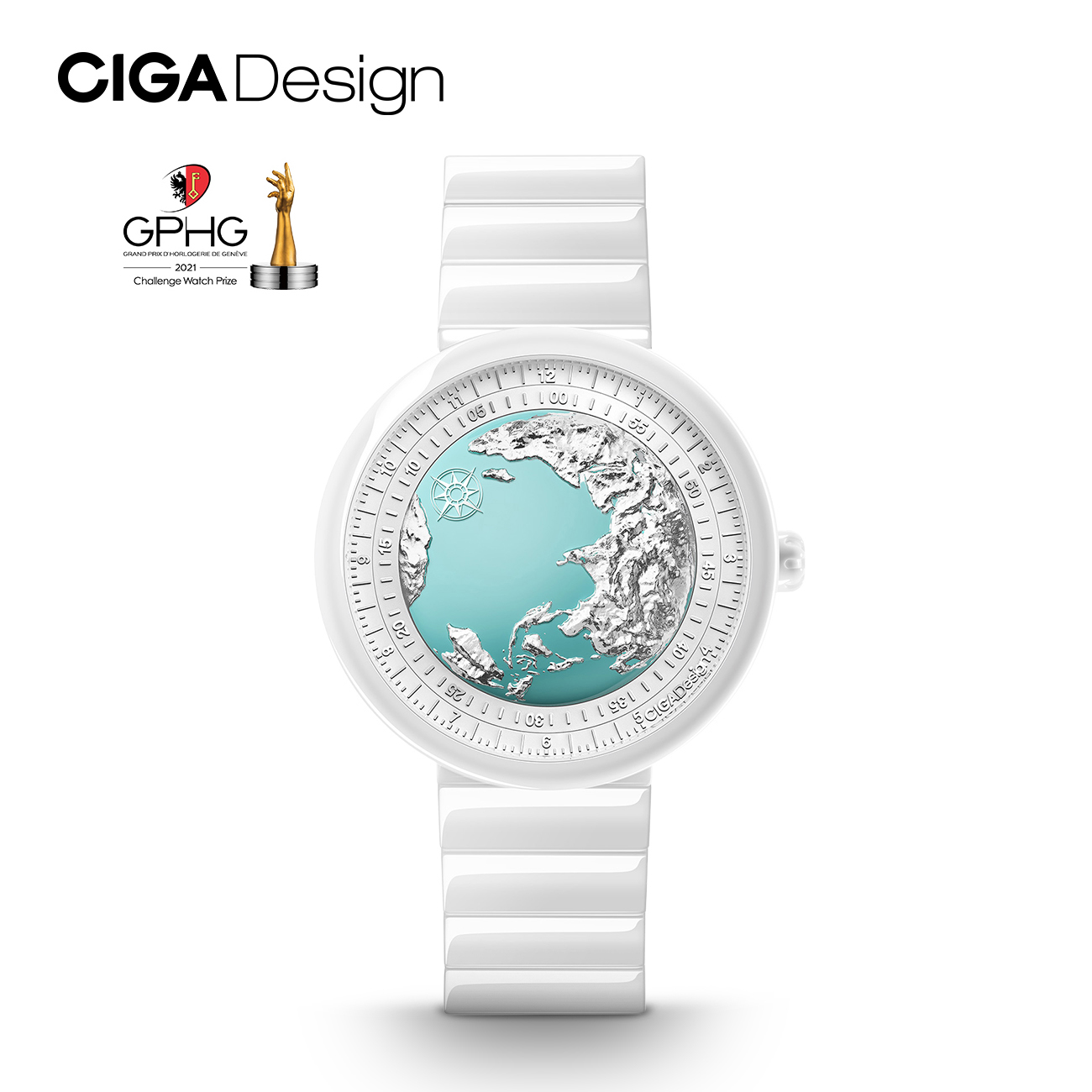 CIGA Design Women's Luxury Automatic Blue Planet Watch
