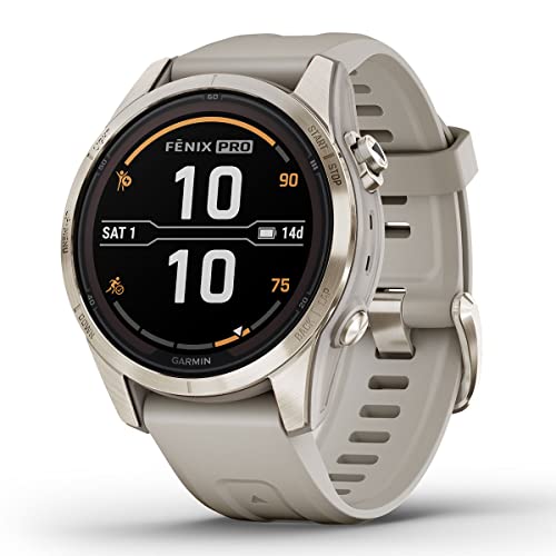 Garmin Fenix 7S Pro Sapphire Solar Smartwatch Bundle