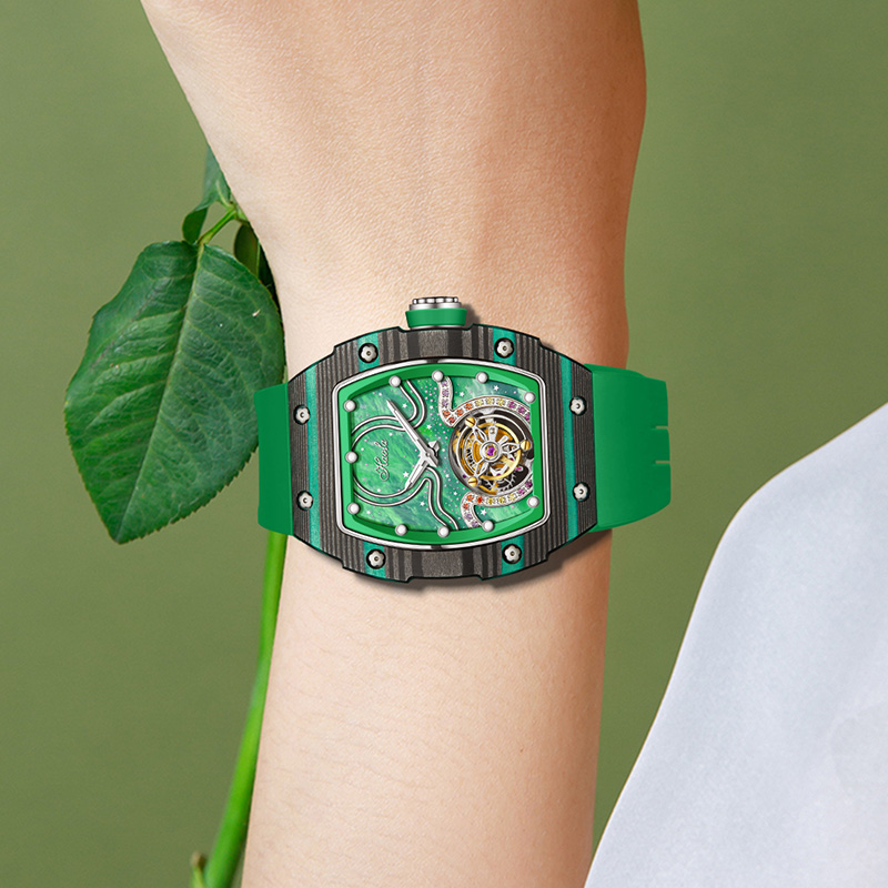 Women's Luxury Flying Tourbillon Mechanical Watch by Haofa