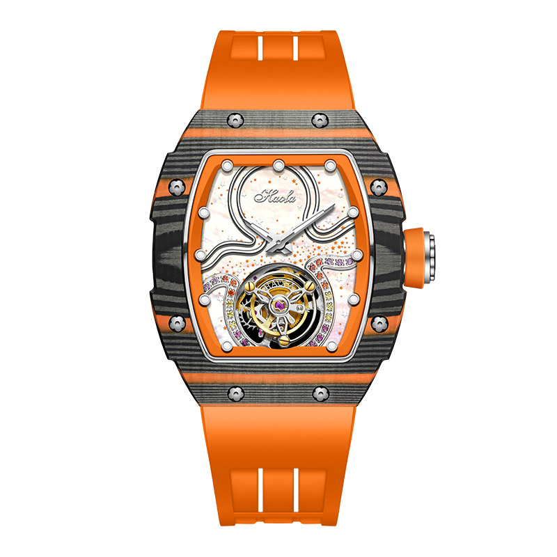 Women's Luxury Flying Tourbillon Mechanical Watch by Haofa