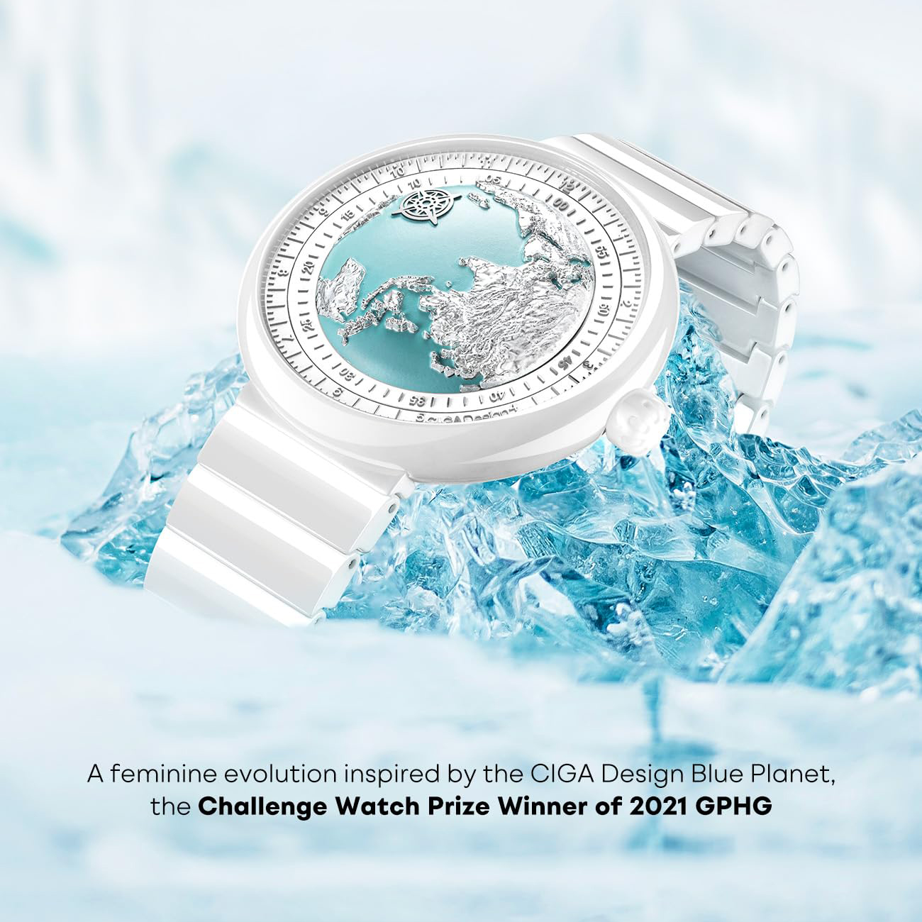 CIGA Design Women's Luxury Automatic Blue Planet Watch