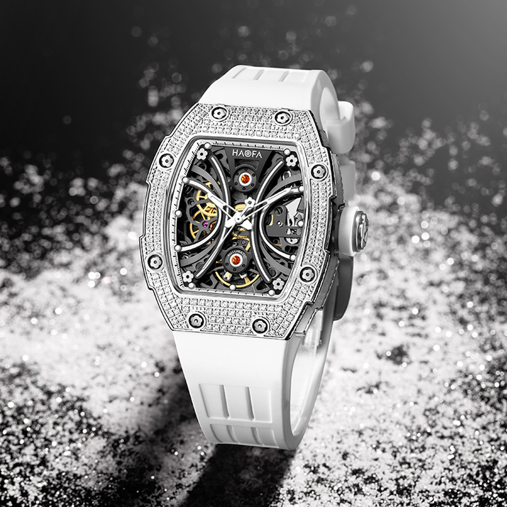 Haofa Ladies Automatic Luminous Watch in Gypsophila Case