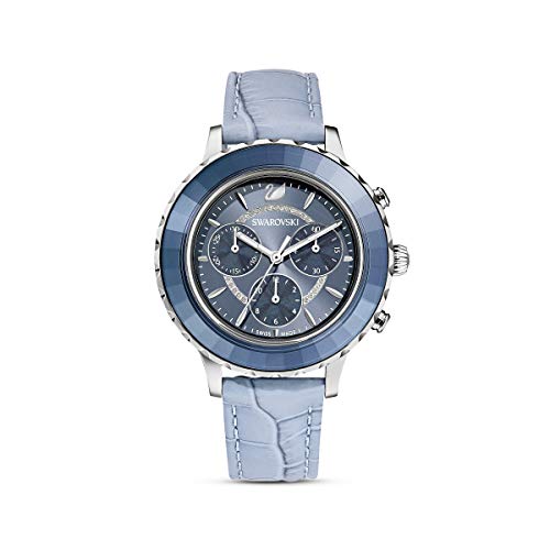 Swarovski Octea Lux Chrono Watch with Blue Crystal