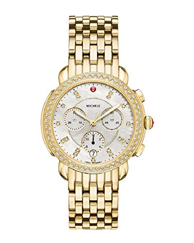 Michele Ladies Stainless Steel Chronograph Quartz Watch