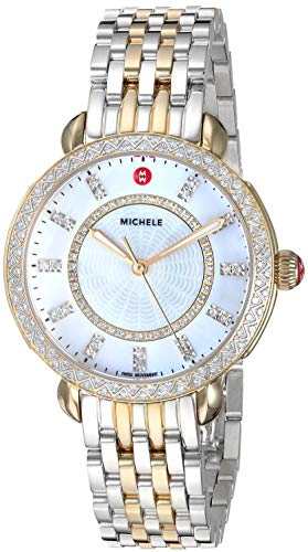 Michele Sidney Classic Mother-of-Pearl Diamond Watch Silver/Gold
