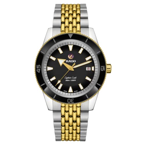 Rado Captain Cook Automatic Diving Watch, Yellow Gold/Silver