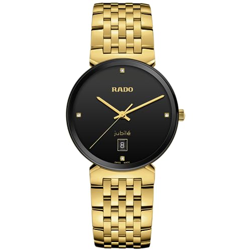 Rado Florence Swiss Quartz Dress Watch, Gold, Black