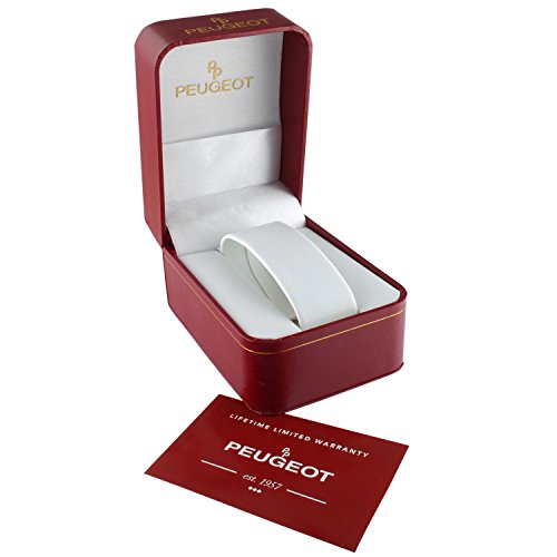 Peugeot Women Crystal Bezel Rectangle Dress Watch