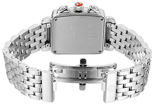 MICHELE Women's Deco Silver Swiss Quartz Analog Watch
