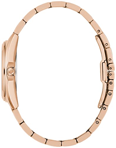 Bulova Ladies' Diamond Rose Gold Stainless Steel Watch