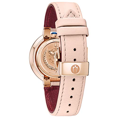 Bulova Rubaiyat Quartz Ladies Watch, Rose Gold-Tone, Diamonds