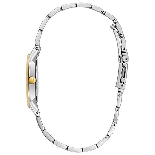 Bulova Ladies' Classic Diamond Dial Two-Tone Watch