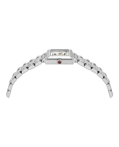 Ferragamo Square Luxury Women's Silver Bracelet Watch