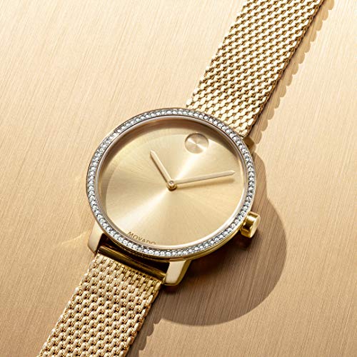 Women's Movado Yellow Shimmer Bracelet Casual Swiss Watch