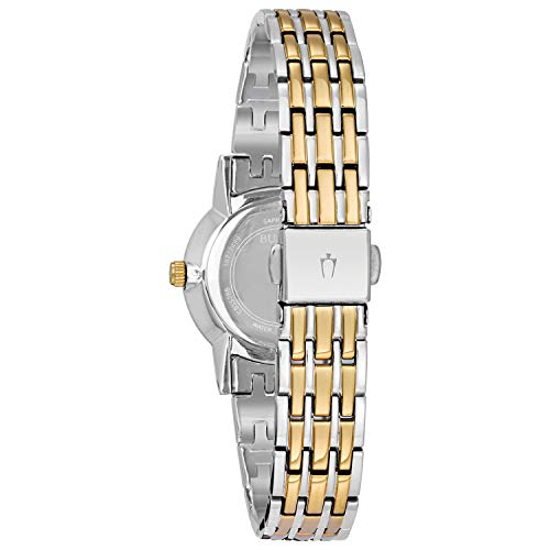 Bulova Ladies' Classic Diamond Dial Two-Tone Watch