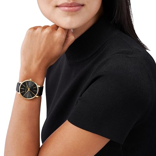 Michael Kors Black Leather Women's Watch MK2747 Pyper