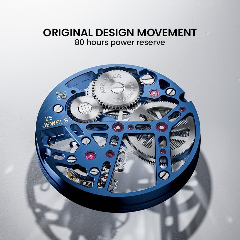 AGELOCER Tourbillon Ceramic Bezel Luxury Skeleton Mechanical Watch