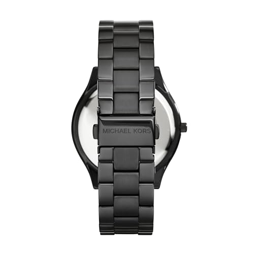 Michael Kors Slim Black Stainless Steel Watch MK3221