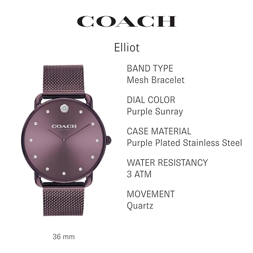 Coach Elliot Women's Watch - Premium Quality Water Resistant