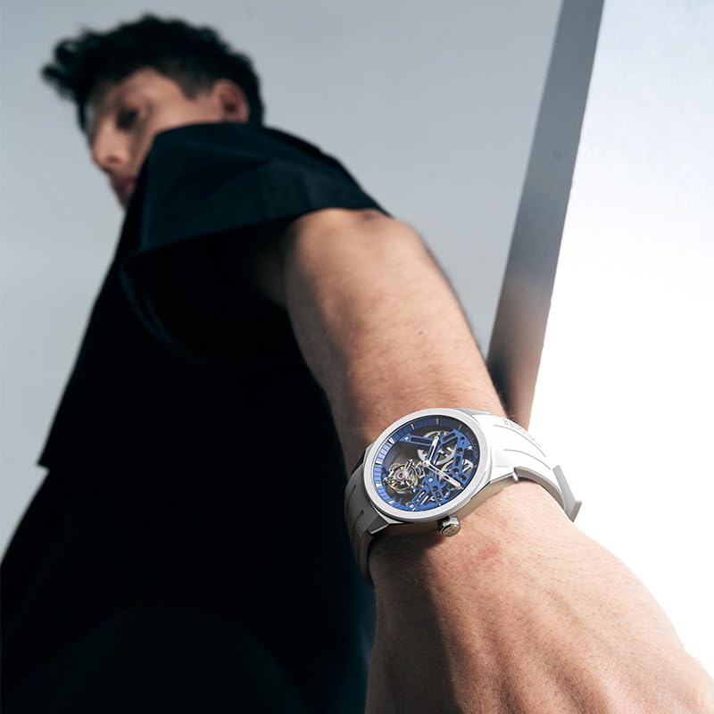 AGELOCER Tourbillon Ceramic Bezel Luxury Skeleton Mechanical Watch