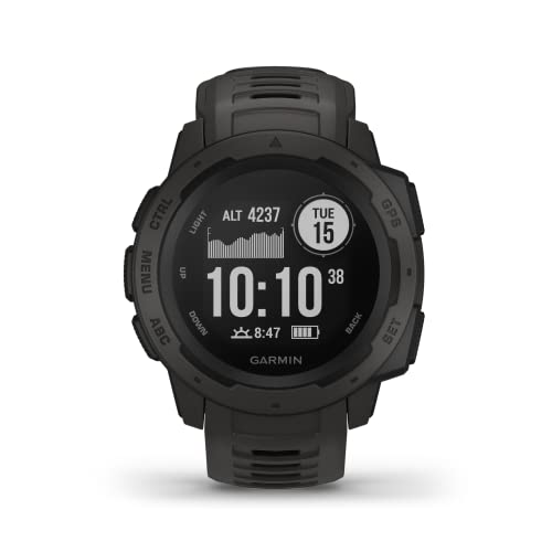 Garmin Instinct: Rugged Outdoor Watch with GPS, Heart Rate Monitoring